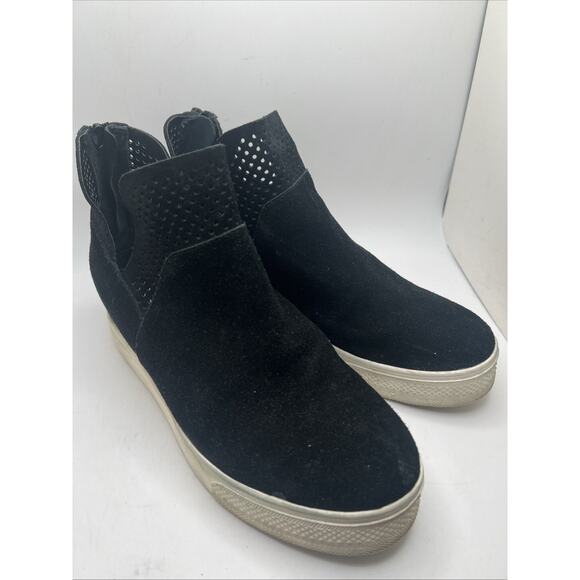 Steve Madden Womens Click Black Sneaker Zip Up Booties New Size 7.5 - Picture 1 of 8